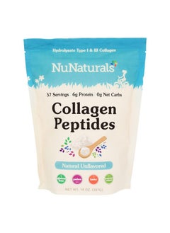 NuNaturals Collagen Peptides Powder (Type I, Iii), For Skin, Hair, Nail, And Joint Health, 14 Oz  - Image 1