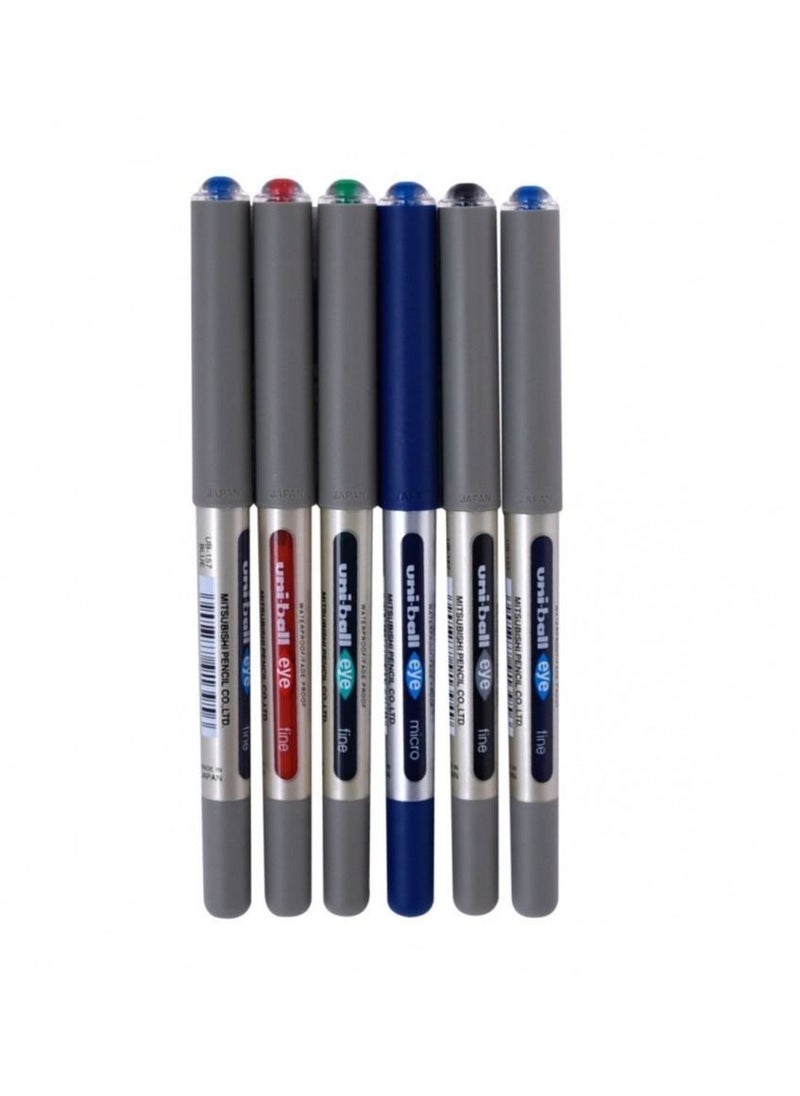 Uniball UUni-Ball Pen Set of 6 Pcs  0.7 mm 