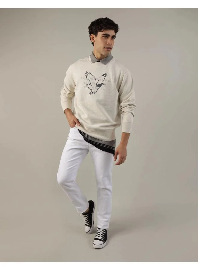 American Eagle AE Super Soft Icon Graphic Crew