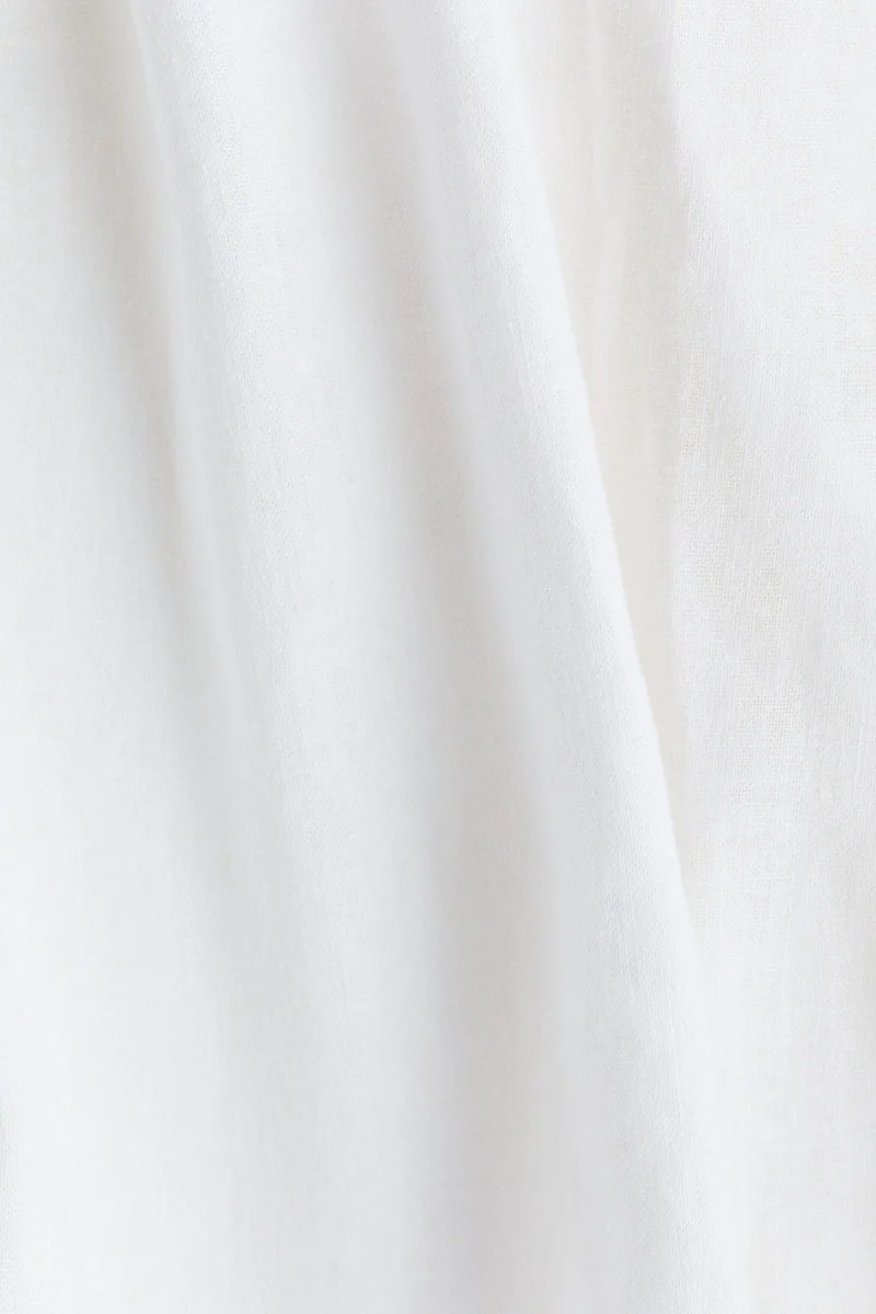 H&M  Linen-blend shirt dress for Women | Best Price UAE