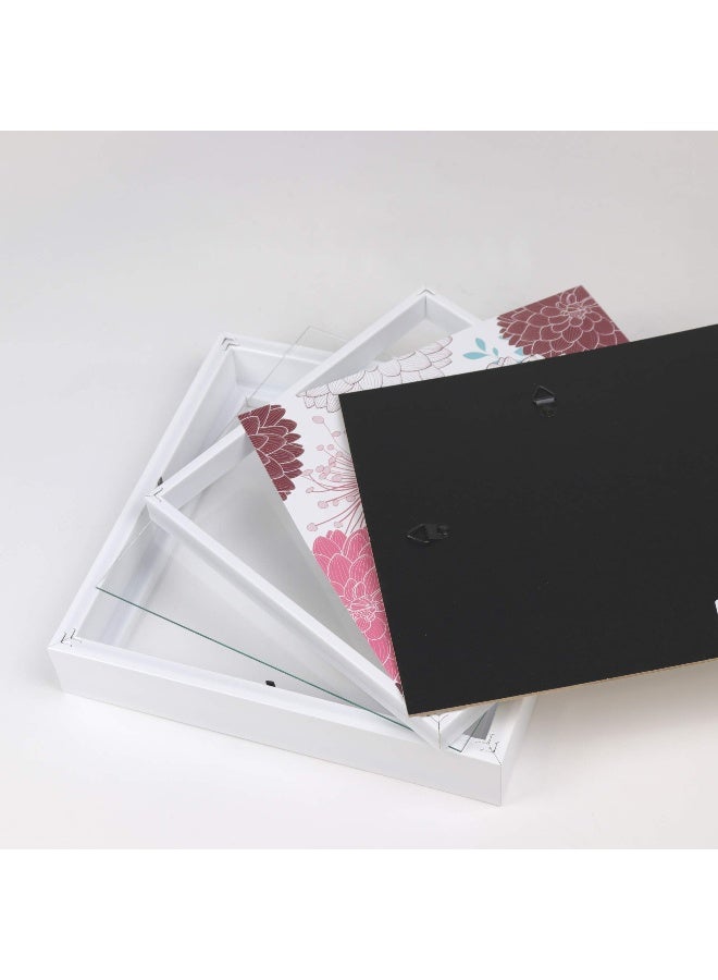 Lawrence Frames 785288 Shadow Box Frame, 8x8, White - Image 4