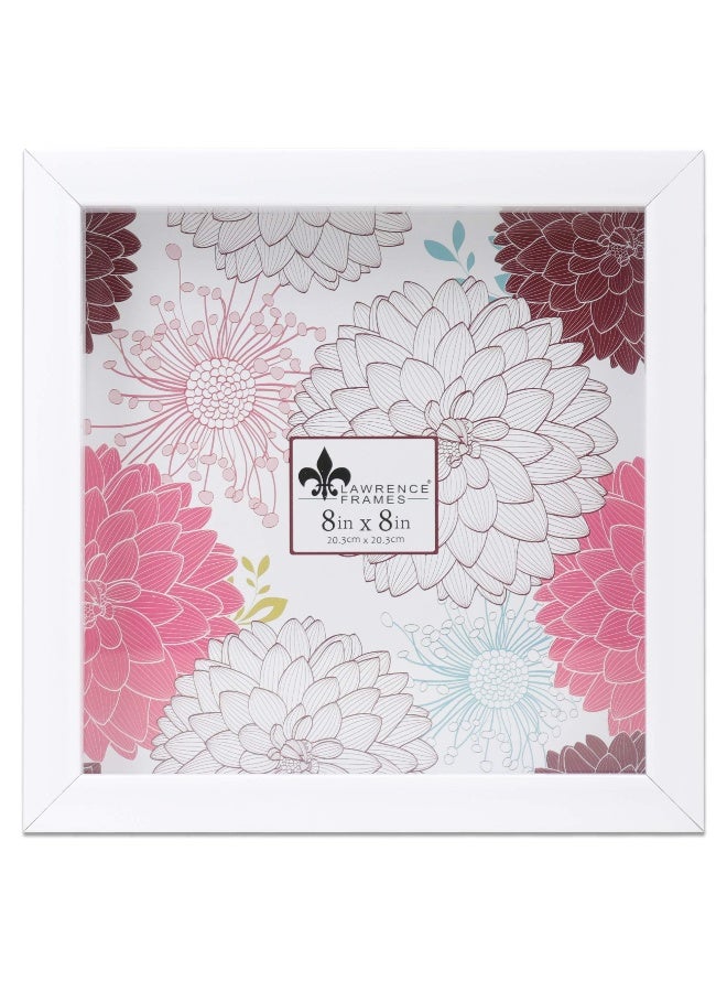 Lawrence Frames 785288 Shadow Box Frame, 8x8, White - Image 2