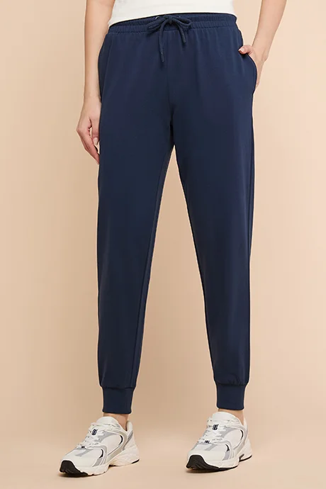 أر أند بي Solid Joggers with Drawstring Waist
