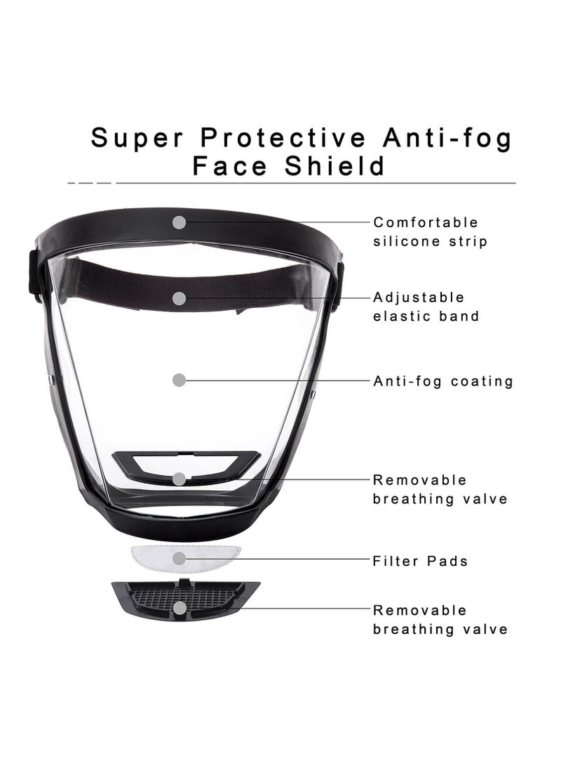 Super Protective Anti-Fog Face Shield, Uni Hd Transparent Full shield, Reusable Eye, Nose, Mouth Protection - Image 4