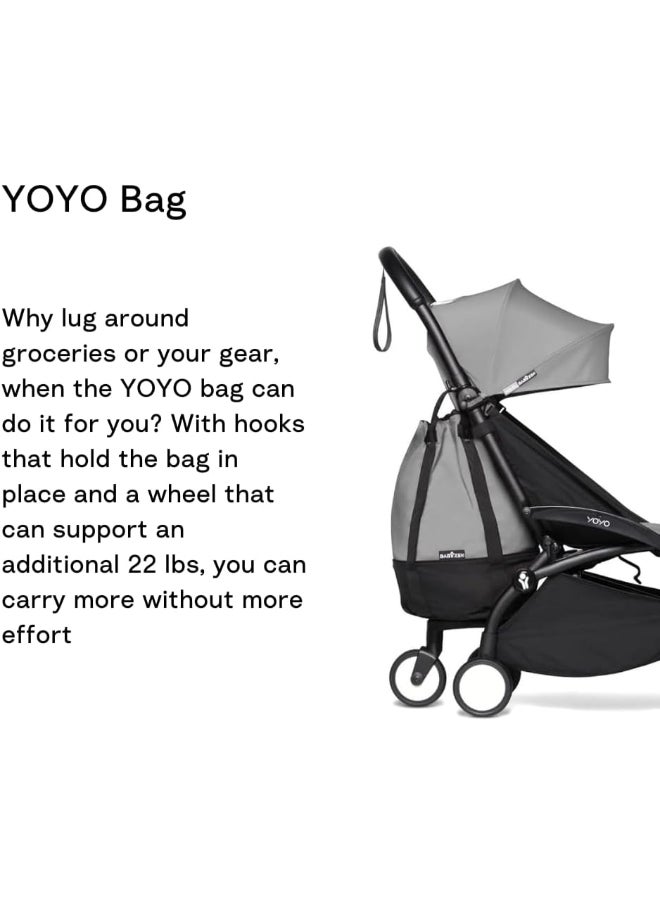 BABYZEN - Yoyo Bag, Grey Provides Additional, Sturdy Storage On The Yoyo Stroller Includes Wheel Base And Hooks - Image 1