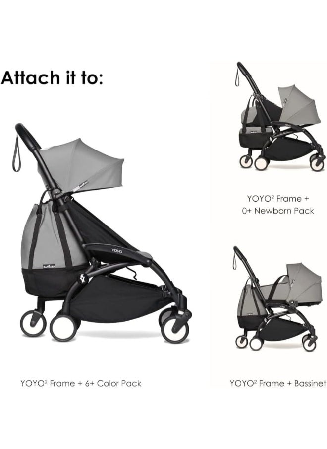 BABYZEN - Yoyo Bag, Grey Provides Additional, Sturdy Storage On The Yoyo Stroller Includes Wheel Base And Hooks - Image 1