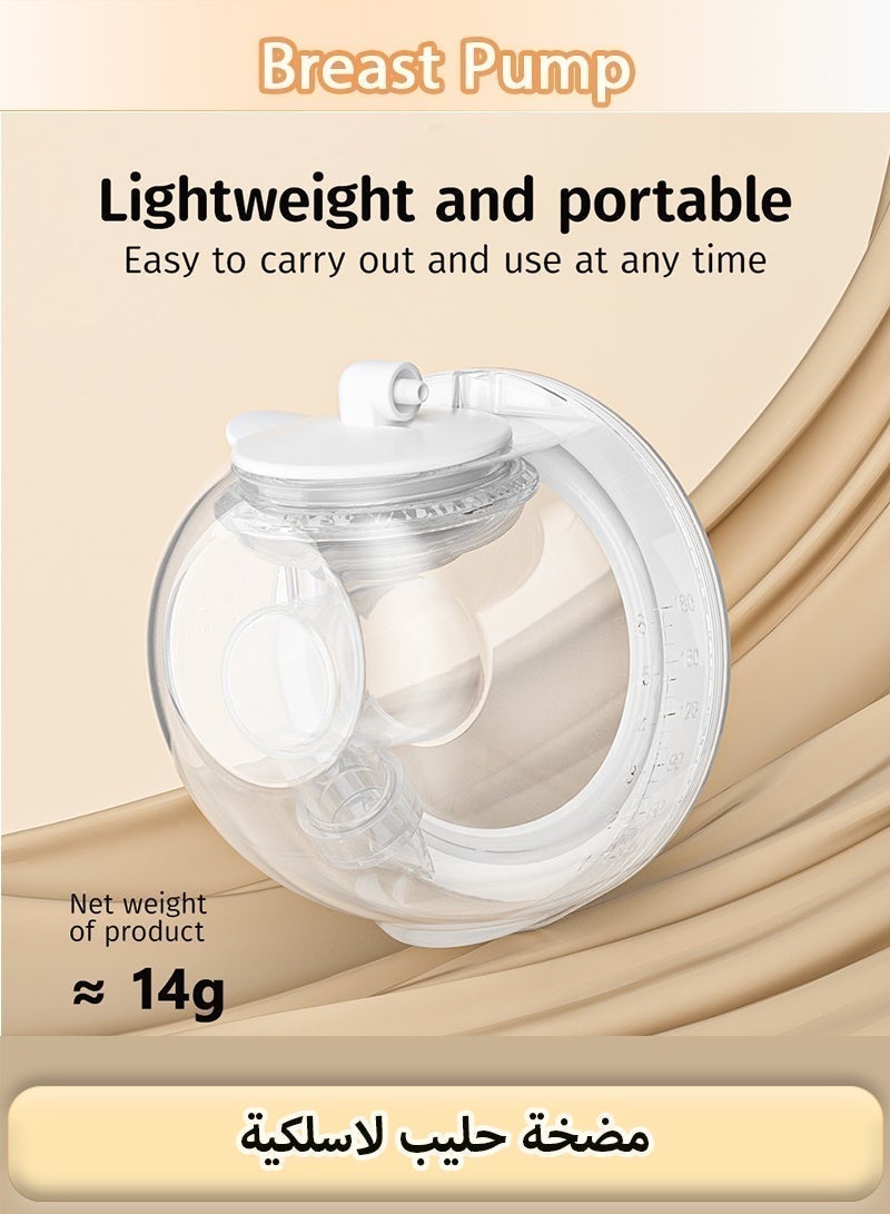 Serinovia Neckband Wearable Breast Pump, 88g Ultra-Light Hands-Free Double Electric Pump, Painless Strong Suction, 1800mAh Battery, Low Noise, 3 Modes 9 Levels, 21/24mm Flanges - Image 3