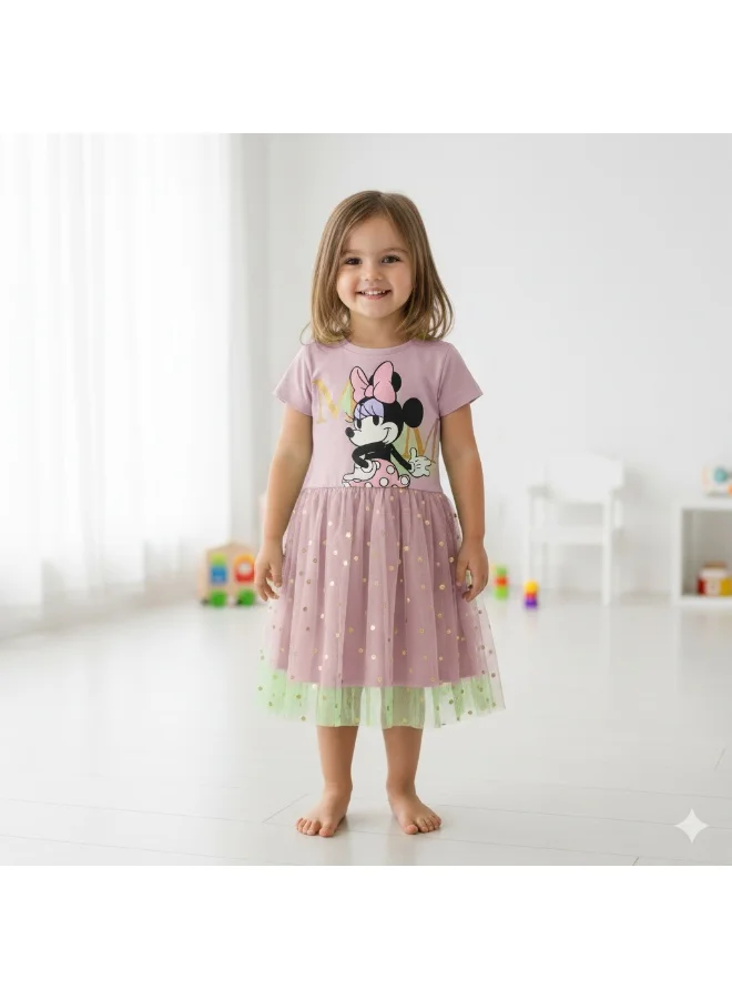 Disney RAPUNZEL - GIRL'S TULLE DRESS 100% COTTON | MESH 100% POLYESTER|