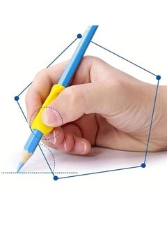 Generic 8pcs Silicone Pen Holder Corrector for Beginners - Ergonomic Grip Writing Skills Adjustment，Ambidextrous Writing Aid for Children and Adults, Soft and Comfortable Rubber(Random Color)  - Image 2