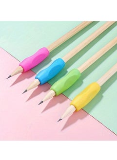 Generic 8pcs Silicone Pen Holder Corrector for Beginners - Ergonomic Grip Writing Skills Adjustment，Ambidextrous Writing Aid for Children and Adults, Soft and Comfortable Rubber(Random Color)  - Image 5
