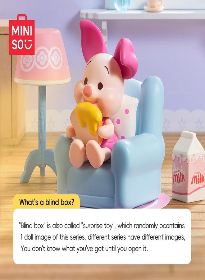 MINISO Disney Winnie The Pooh Blind Box Staying Home Series - Cute Ornament Collectible PVC Desk Decor Surprise Gift for Easter, Birthday and Housewarming (Single Box, Random Style) - Image 5