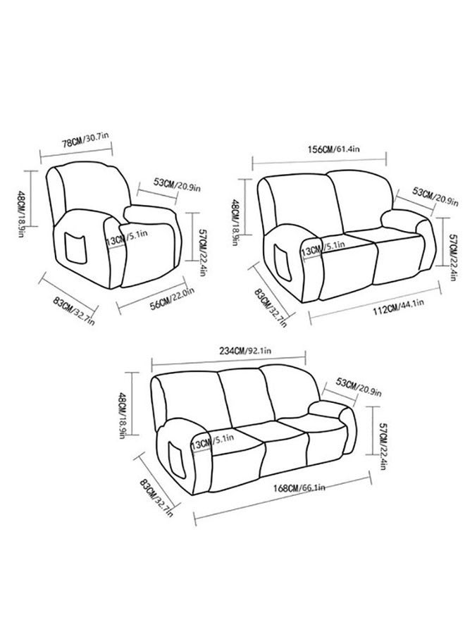 general Stretch all-inclusive chaise longue cover rocking chair cover massage chair cover thickened jacquard twisted sofa cover - Image 5