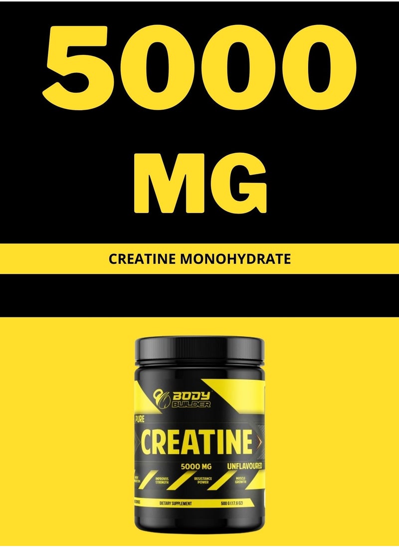 Body Builder - Creatine 5000mg 60 Servings 300g Unflavored - Image 1