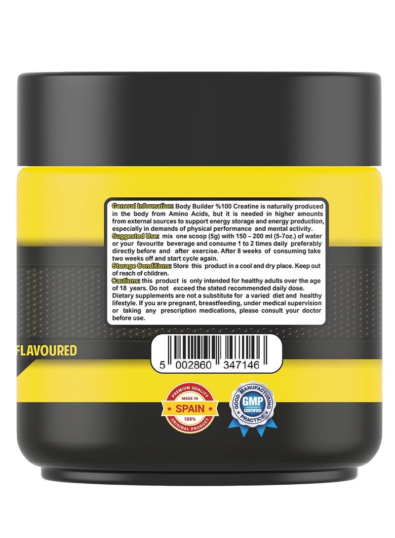 Body Builder Creatine 5000mg 60 Servings 300g Unflavored - Image 4