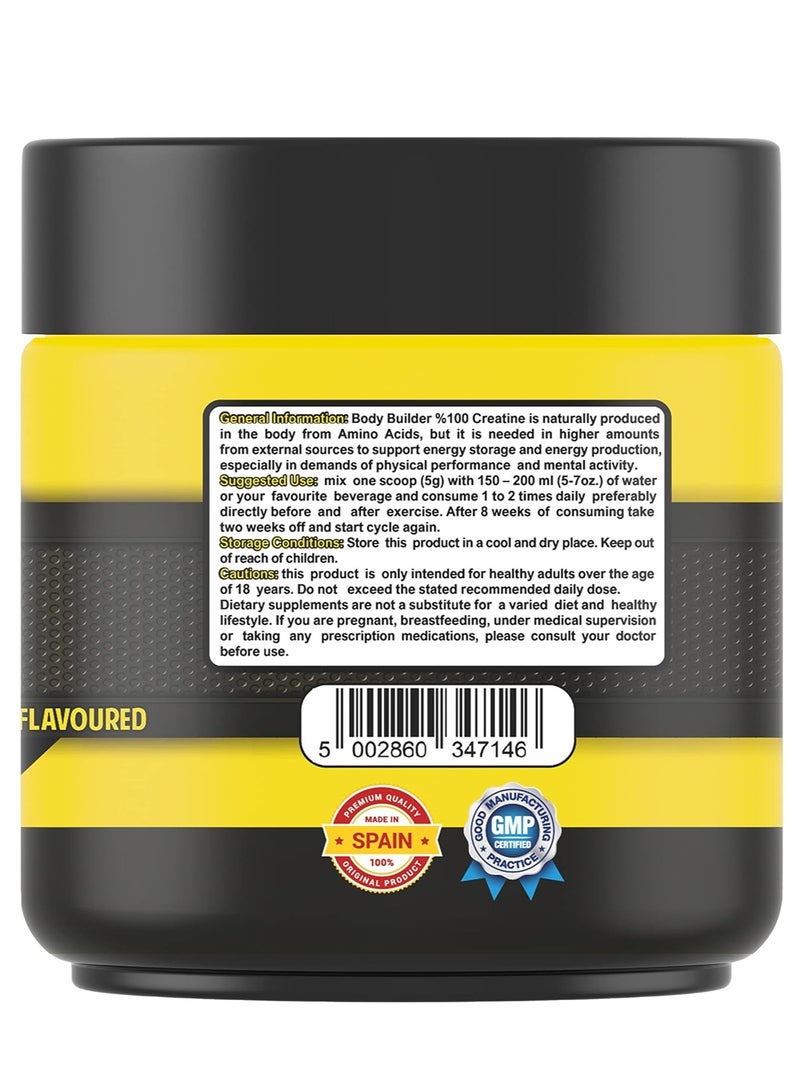 Body Builder Creatine 5000mg 60 Servings 300g Unflavored - Image 5