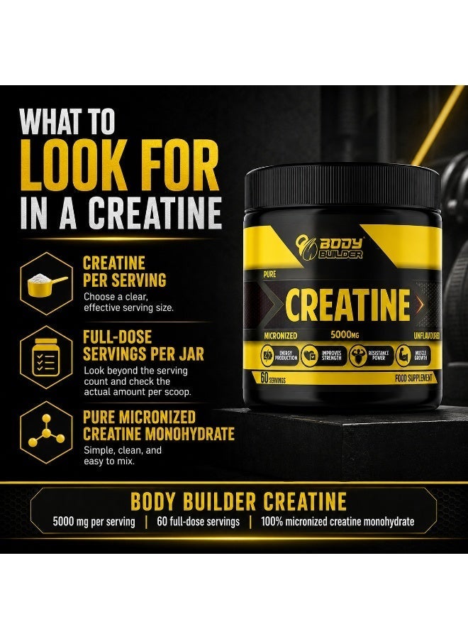 Creatine 5000Mg 60 Servings 300G Unflavored
