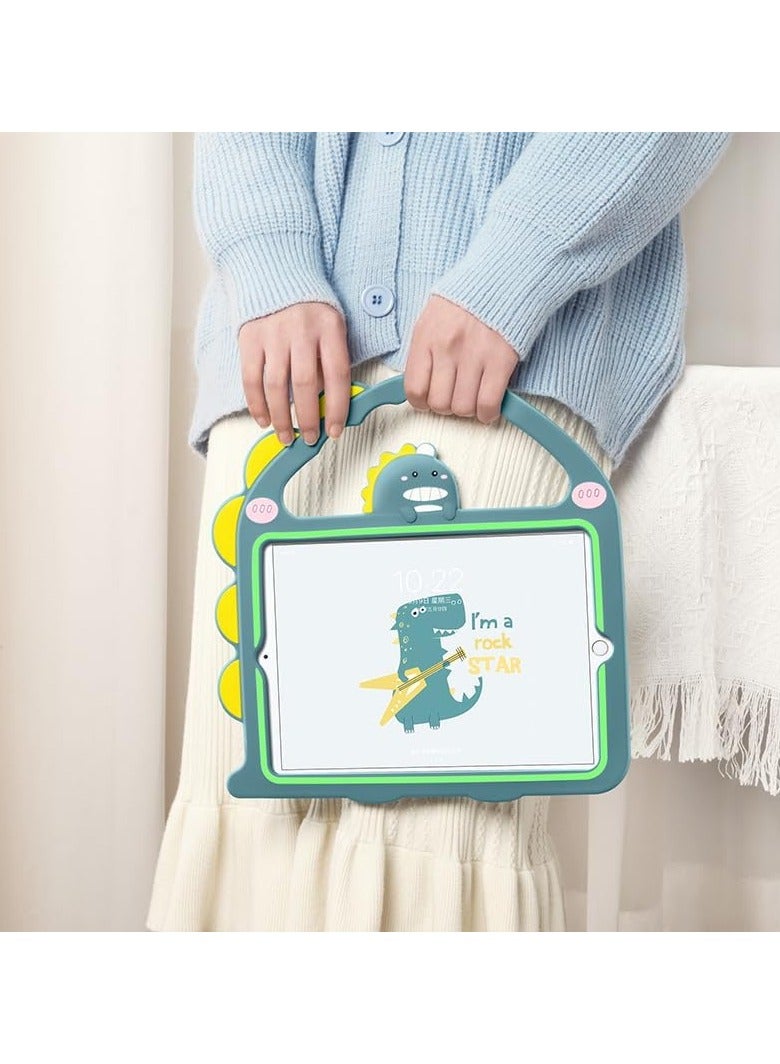 عام حافظة للأطفال لجهاز iPad الجيل 9/8/7 (2021/2020/2019)، حافظة مقاومة للصدمات مع قاعدة للتثبيت لجهاز iPad الجيل 9/8/7 بحجم 10.2 بوصة. - Image 3