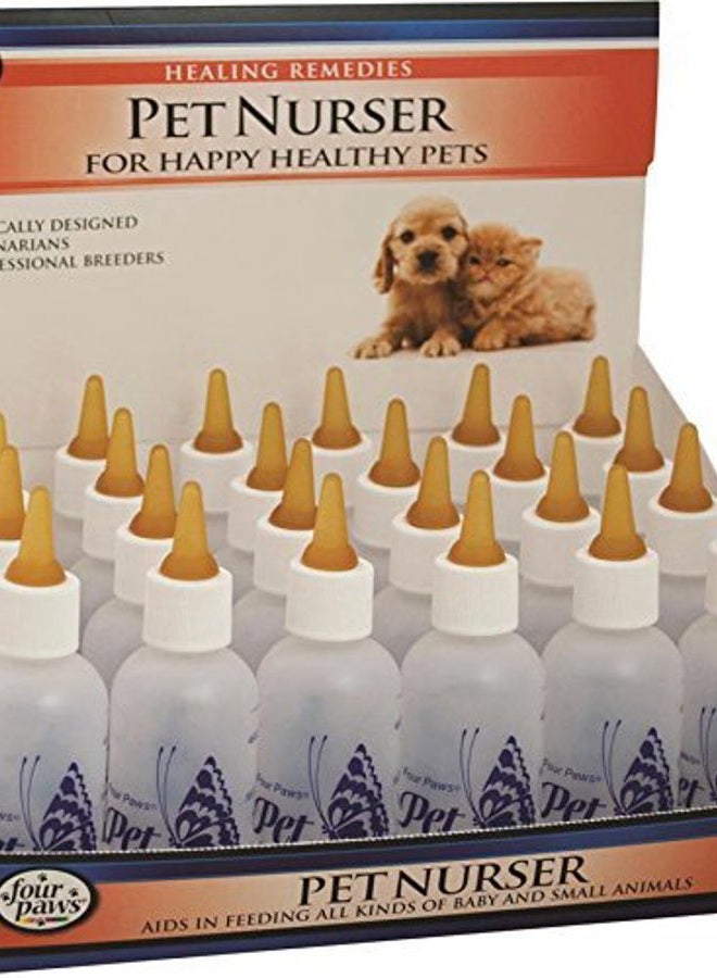four paws Pet Products 24-Pack Nurser Bottles, 2-Ounce