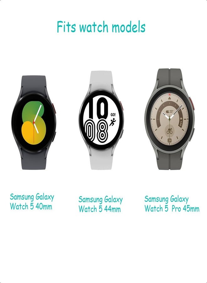 Snowoxen Galaxy Watch 5 Bands 2 Packs, Compatible with Samsung Galaxy Watch 5 Pro 45mm/ 5 40mm/ 5 44mm Band, 20mm Genuine Leather Quick Release Women Men's Watch Band (Black+Brown01) - Image 3
