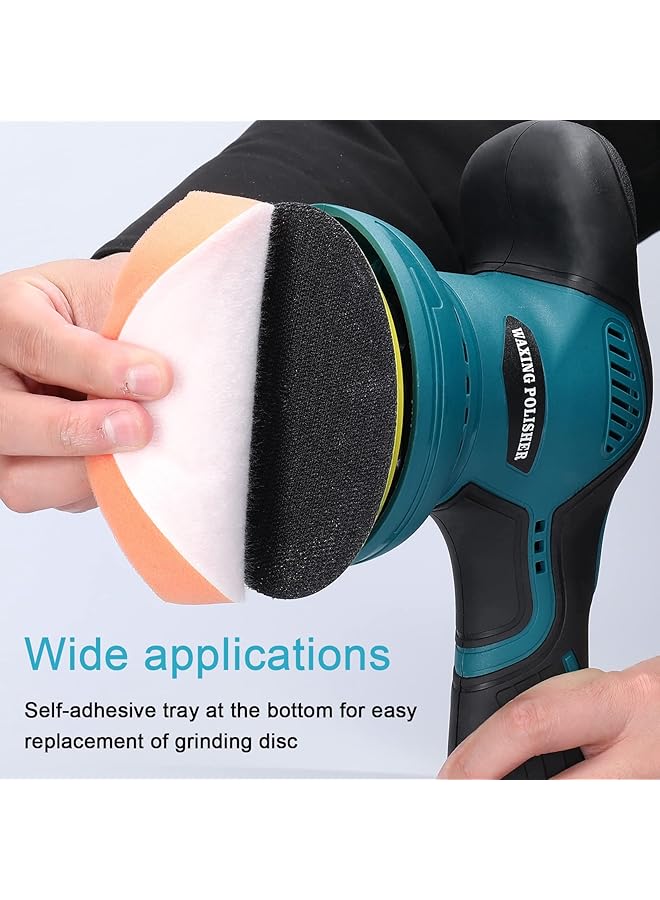 erorex Cordless Eccentric Car Polisher 8 Gears Of Speeds Adjustable Electric Auto Polishing Machine Multifunctional Metal Waxing Wood Grinding Rust Removal Machine - Image 5