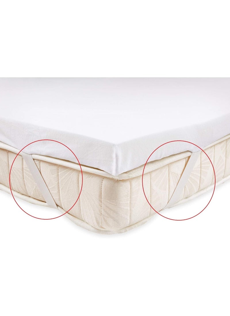 Sleep Comfort - Memory Foam (Visco) Mattress Topper 5cm Height with Removable Velvet Cover and Elastic Band on Corners, 100 x 200 cm - Image 1