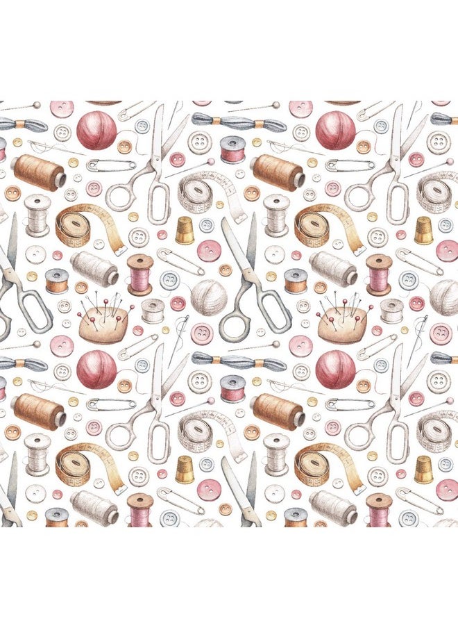 Stesha Party Seamstress Wrapping Paper Gift Wrap Women Mom Grandma 30 X 20 Inch (3 Sheets)  - Image 4