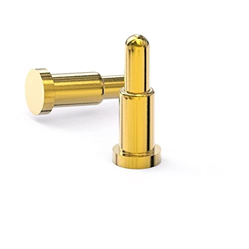 Treedix 30PCS Gold Plated Spring Loaded Thimble Pogo Pins Probes 2mm Dia 6.5mm Height Pogopin Header Target Connector Through Hold PCB Test Pin, Thimble, Pogo Pin, Signal Pin - Image 2