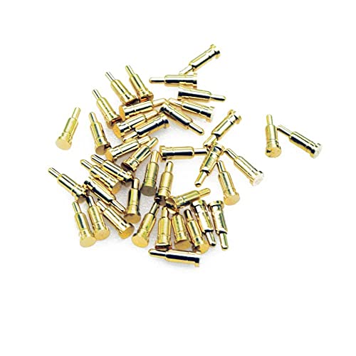Treedix 30PCS Gold Plated Spring Loaded Thimble Pogo Pins Probes 2mm Dia 6.5mm Height Pogopin Header Target Connector Through Hold PCB Test Pin, Thimble, Pogo Pin, Signal Pin - Image 1