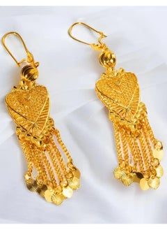 GOLDMAX Elegant 21k Gold Plated Drop Earrings For Women  - Image 1