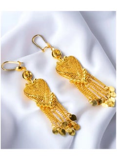 GOLDMAX Elegant 21k Gold Plated Drop Earrings For Women  - Image 3