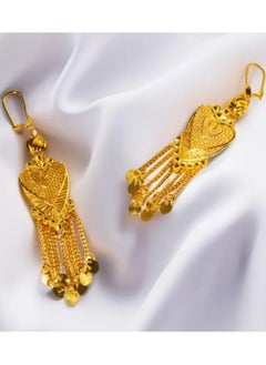 GOLDMAX Elegant 21k Gold Plated Drop Earrings For Women  - Image 2