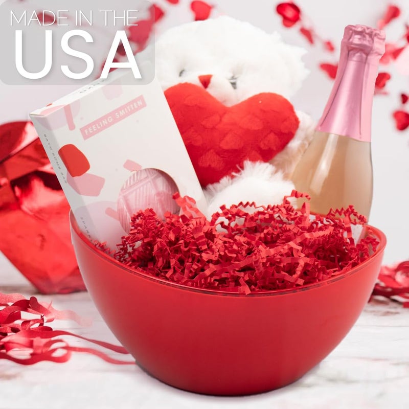 MagicWater Supply MagicWater Crinkle Cut Paper for Gift Baskets - 2 Oz - Red - Perfect for Shredded Paper Filler, Basket Filler, Gift Boxes, Bridesmaid Gifts, Christmas Stuffers & More â€“ Ideal for All Occasions - Image 3