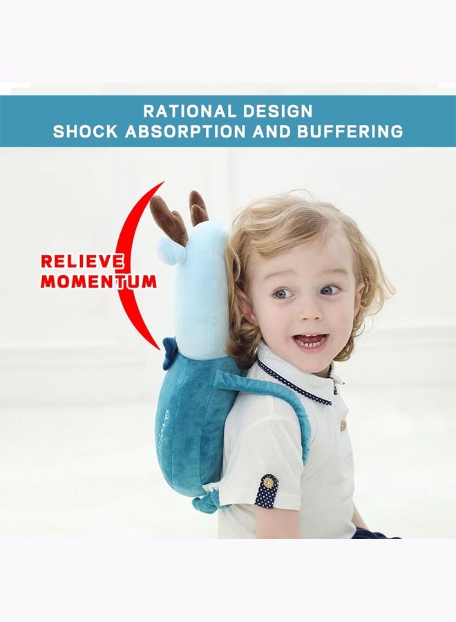 Aissiora Baby head protection backpack Children's anti-fall pillow Baby walker safety head protector Makes a warning sound upon impact Adjustable shoulder straps Suitable for babies learning to walk - Image 5