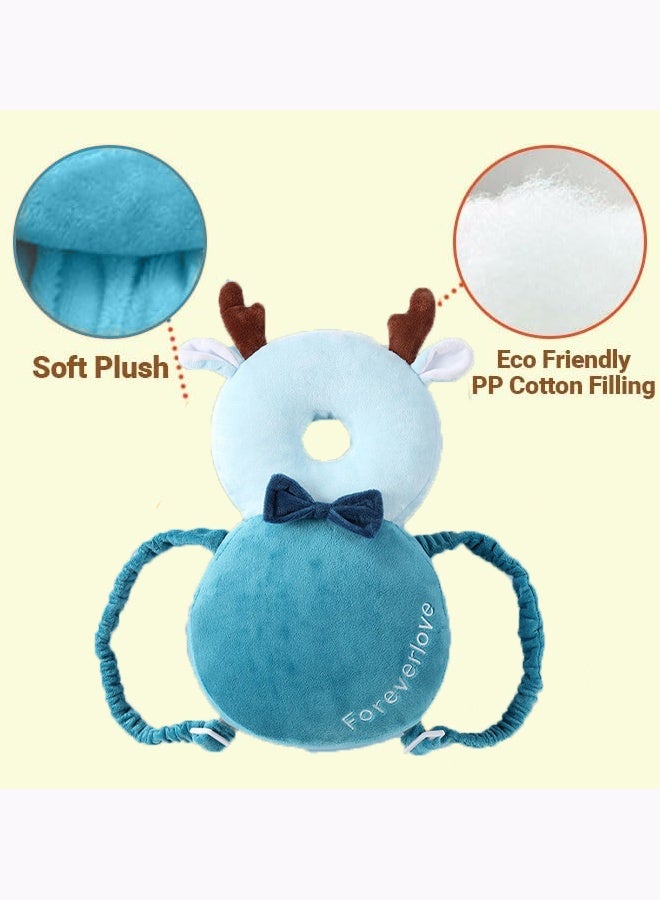Aissiora Baby head protection backpack Children's anti-fall pillow Baby walker safety head protector Makes a warning sound upon impact Adjustable shoulder straps Suitable for babies learning to walk - Image 3