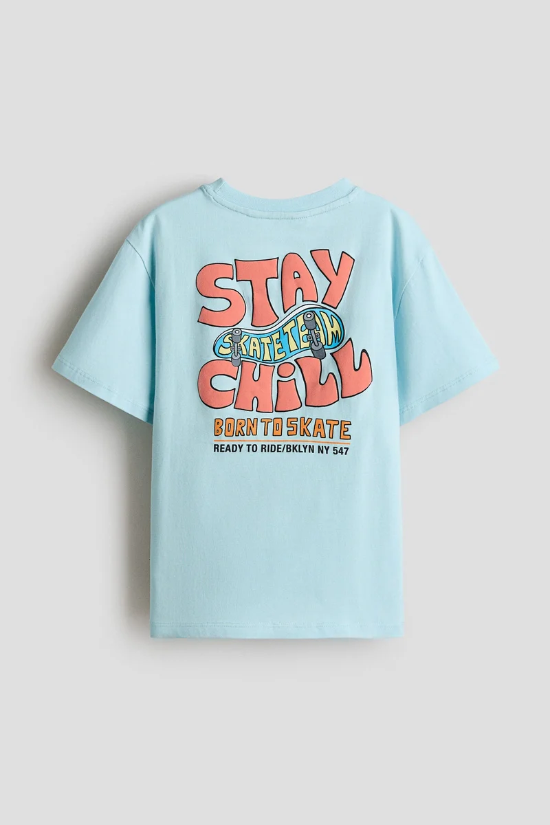 H&M  Printed cotton T-shirt for Men | Best Price UAE