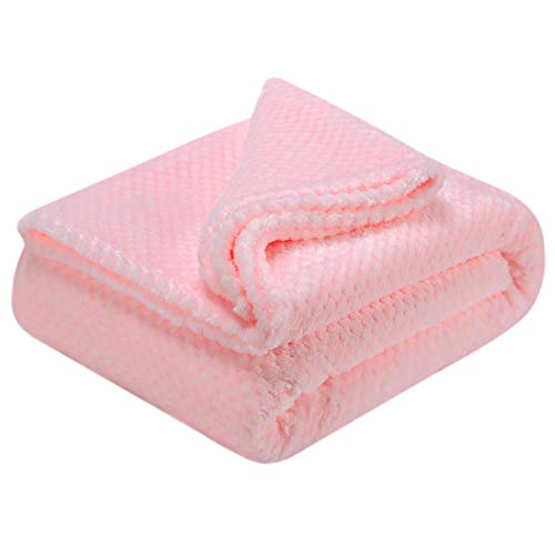 Fuzzy Throw Blanket Plush Fleece Blankets for Adults Toddler Boys and Girls Warm Soft Blankets and Throws for Bed Couch Sofa Travel and Outdoor Camping Twin60x80 XL1Baby Pink