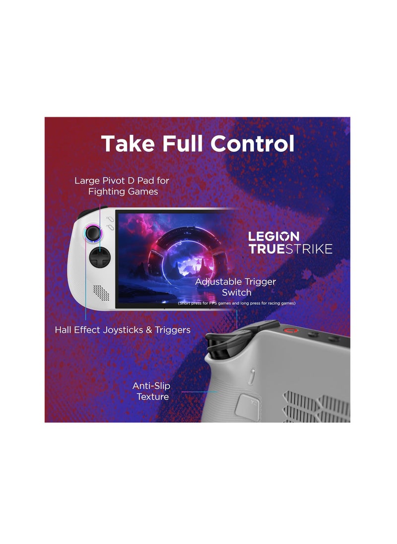 Legion - Lenovo Legion Go S - 8" WUXGA Portable Gaming Console (AMD Ryzen Z2 Go, 4C, 16GB RAM, 512GB SSD, AMD Radeon Graphics, 120Hz, Wi-Fi 6E, Windows 11 Home) - White - Image 1