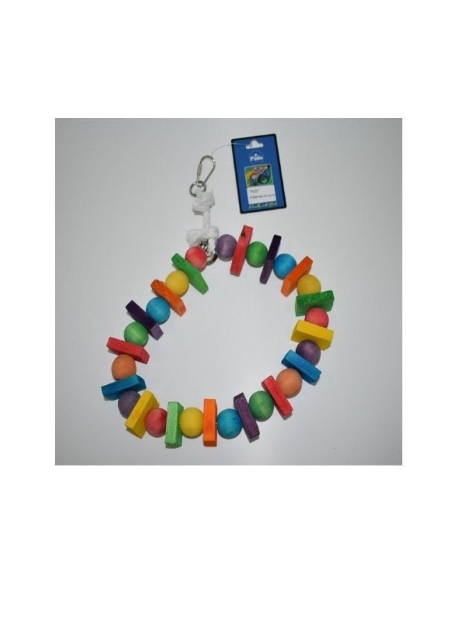 Natural And Clean Round Bird Toy 30x24Cm