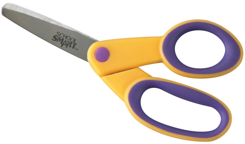 School Smart Blunt Tip Kids Scissors, 5 Inches, Assorted Colors, Pack of 12 - Image 2
