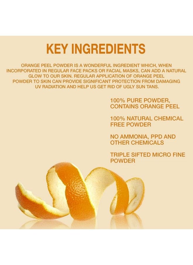 Pure Herbology - Pure And Natural Orange Peel Powder For Skin Whitening Facial Care (100Gm) - Image 1