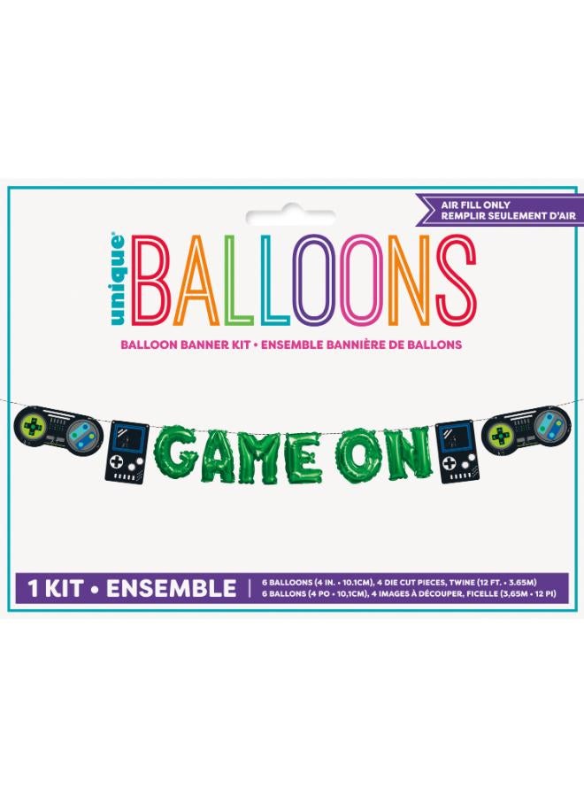 Unique طقم لافتة بالونات ميني فويل للاعبين - Image 2