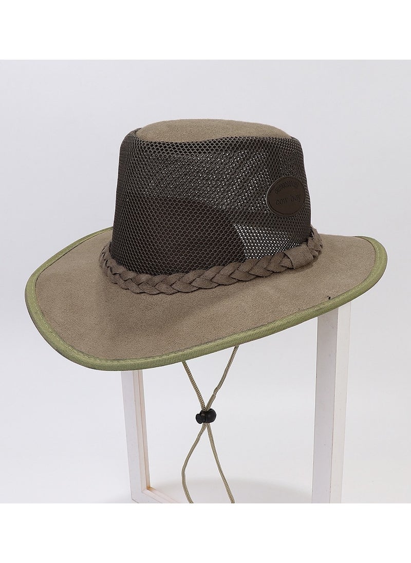 KUYING New Fashion Simple Solid Mesh Breathable Sunshade and Sunscreen Hat 