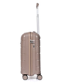 MORANO MORANO | Cabin Trolley Bag | Brown | 20 inches | 4WD wheels | Hard material | PP material | 1Piece | Safety Lock  - Image 3