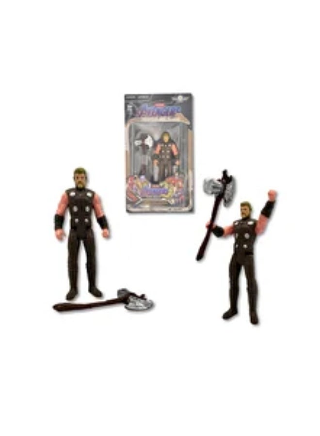 Avengers Action Figures 3-Pack - 6-Inch Scale Toy| Thor, Iron Man War Machine, Iron Spider-Man | Endgame Collection | Ages 4+ | Premium Quality - Image 4