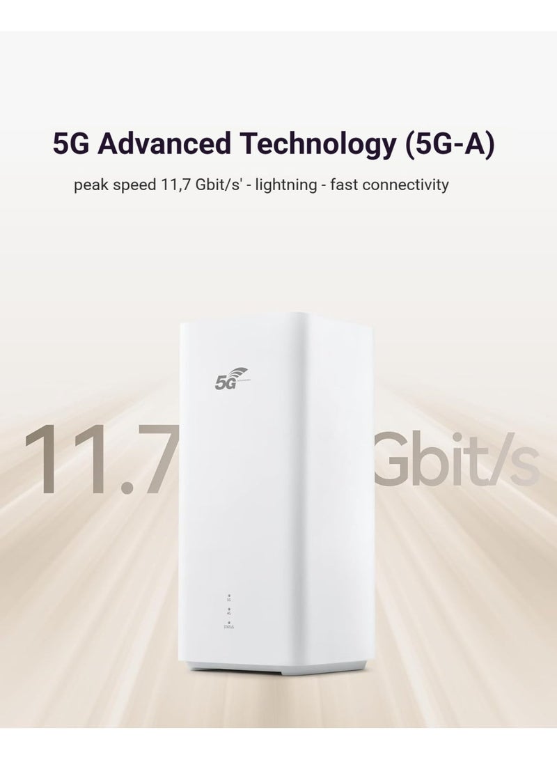 FlashHawk Brovi CPE 5 Pro+ 5G Router, WiFi 7 Upto 3600 Mbps - H165-383 | White - Image 2