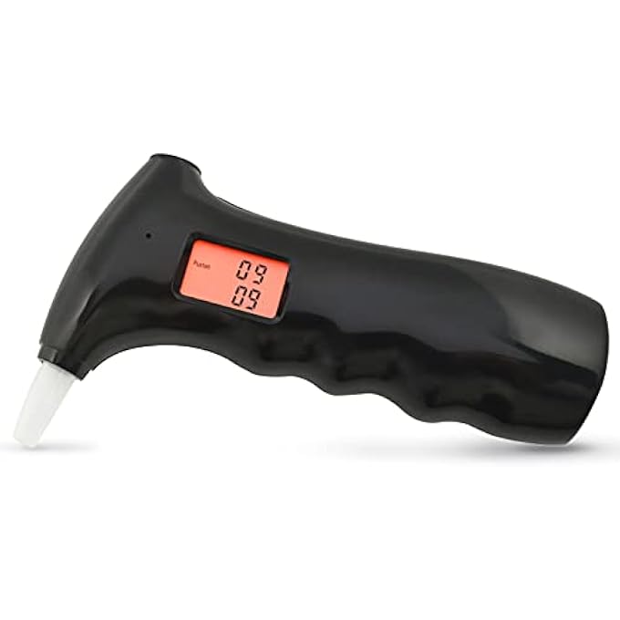 rayihni Breathalyzer, Alcohol Tester, Black Portable Alcohol Breath Tester with LED Display Digital Fast, High Accuracy Alcohol Detector, Breath Alcohol Tester for Personal Professional Use - Image 1