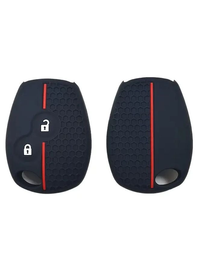 Red Silicone Key Fob Cover for Renault Koleos Mercedes Benz Smart 2 Button Protective Case - Image 5
