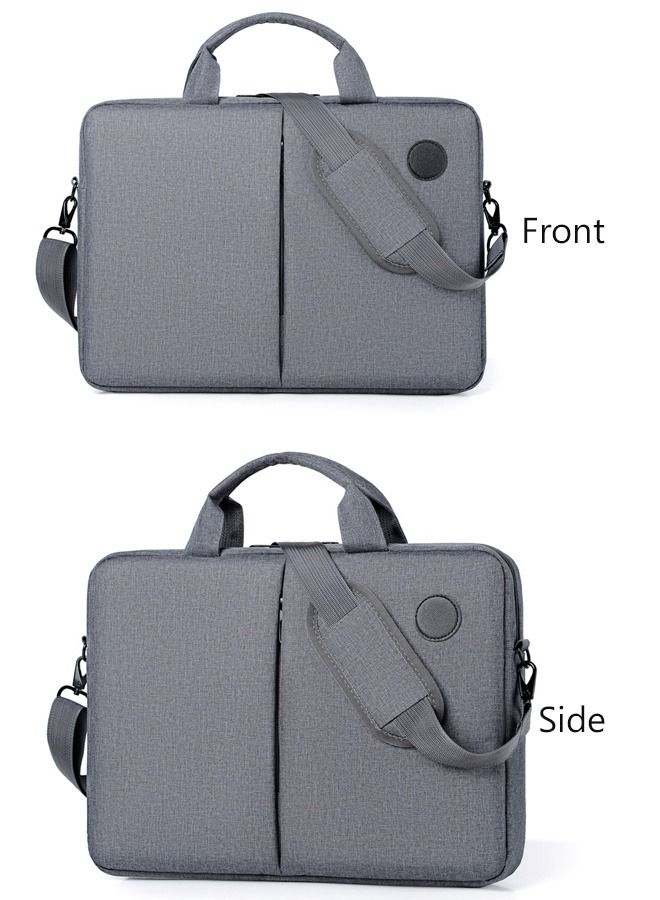DUNISO 15.6 Inch Laptop Bag Lightweight PU Computer Bag Travel Business Briefcase Water Resistance Shoulder  - Image 2