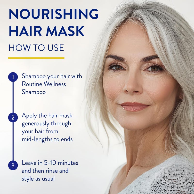 Routine Wellness Deep Conditioning Hair Mask - Bring Dry, Damaged Hair Back to Life â€“ Hydrating Repair Treatment that Moisturizes, Strengthens & Adds Volume â€“ Coconut & Vanilla 8oz - Image 4