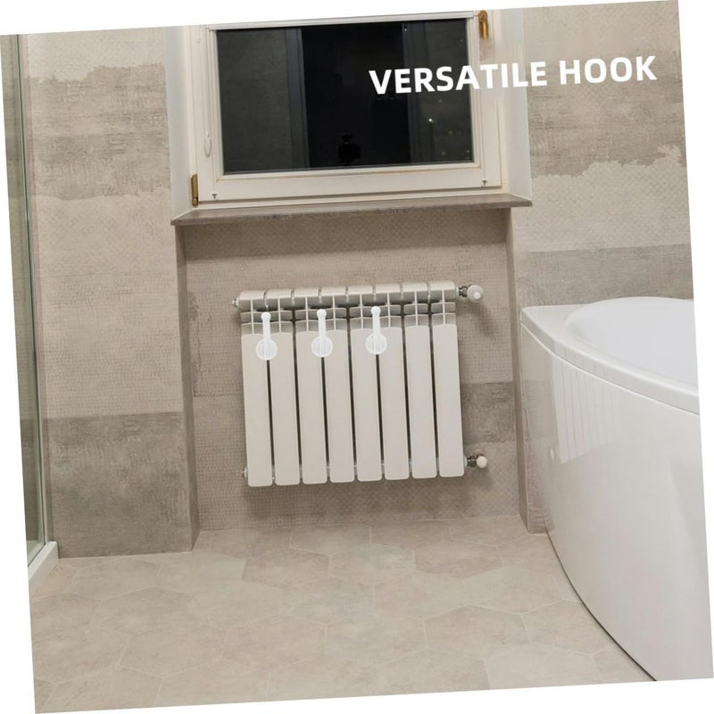 20pcs White Non Slip Radiator Hooks Easy Install Space Saving Hangers For Dorm Bathroom Kitchen - Image 4